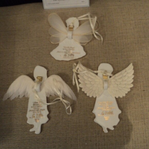 porcelain angel ornaments~ lot of 3 - Picture 5 of 7